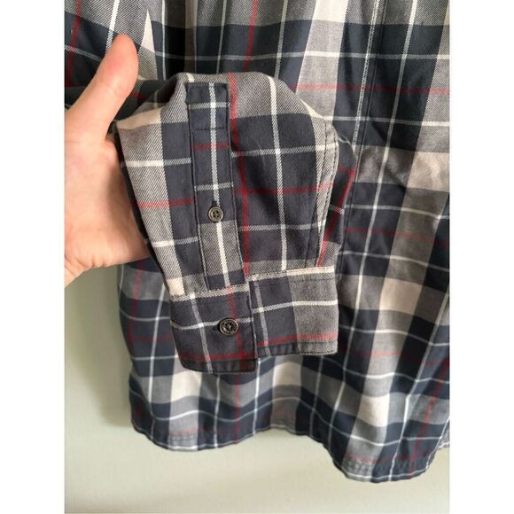 Men's Wrangler x ATG Overlay Plaid Flannel SZ LG Fall Winter Outdoorsy Rugged - Picture 6 of 6